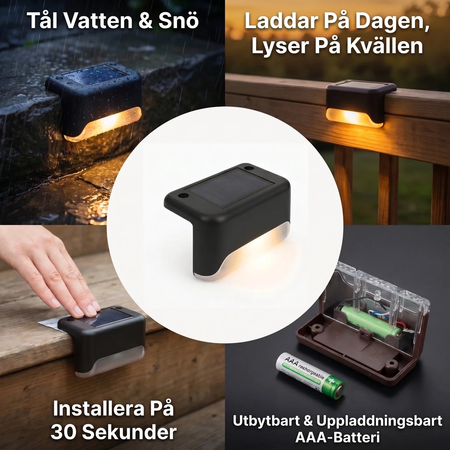 Solar Deck - Solcellsdriven Utomhuslampa
